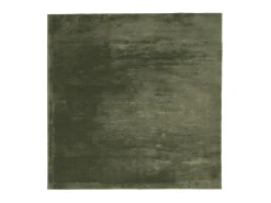 Alfombra pelo corto suave lavable HUARTE verde bosque 120x120cm ES90246