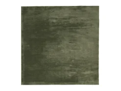 Alfombra pelo corto suave lavable HUARTE verde bosque 240x240cm ES83209