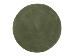 Clearance Alfombra pelo corto suave lavable HUARTE bosque Ø 100 cm ES91361 Verde