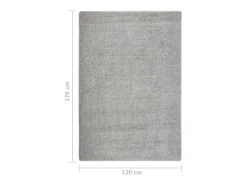 Alfombra peluda antideslizante gris claro 120x170 cm ES77523