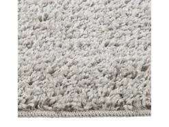 Alfombra peluda antideslizante gris claro 120x170 cm ES77523