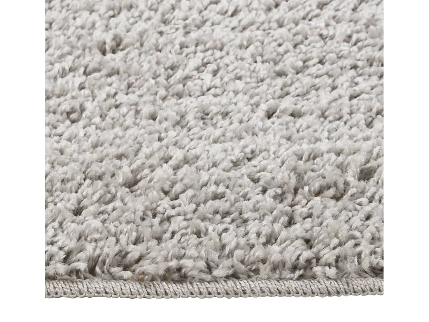 Alfombra peluda antideslizante gris claro 120x170 cm ES77523