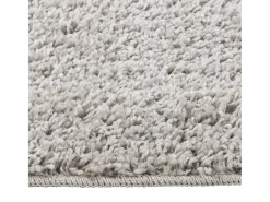 Best Alfombra peluda antideslizante 140x200 cm ES46304 Gris claro