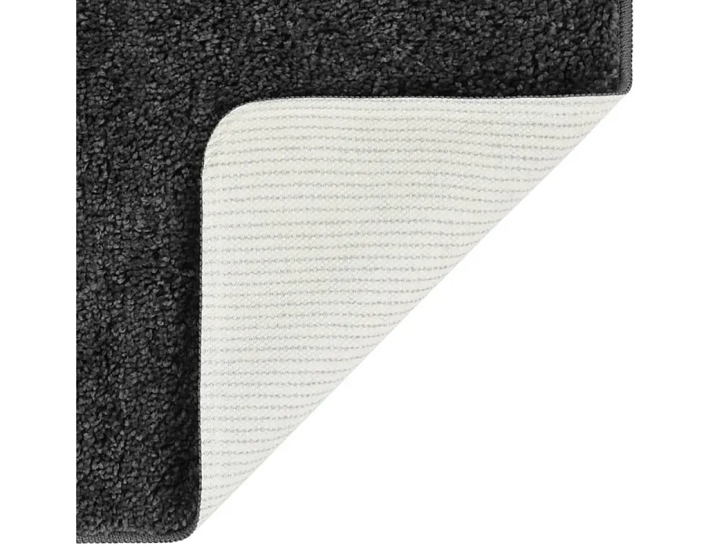 Sale Alfombra peluda antideslizante oscuro 140x200 cm ES54344 Gris