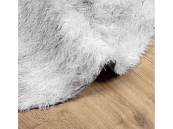 Hot Alfombra peluda NAVARRA Plata 160x160 cm Gris