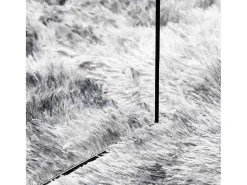 Hot Alfombra peluda NAVARRA Plata 160x160 cm Gris