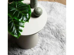 Hot Alfombra peluda NAVARRA Plata 160x160 cm Gris