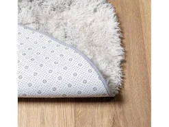 Hot Alfombra peluda NAVARRA Plata 160x160 cm Gris