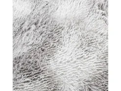 Hot Alfombra peluda NAVARRA Plata 160x160 cm Gris