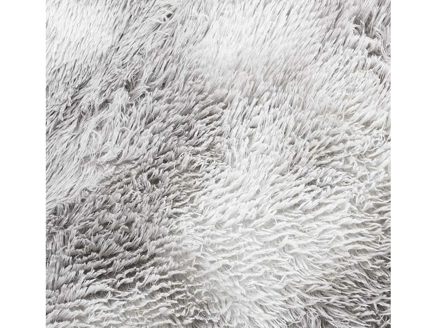 Hot Alfombra peluda NAVARRA Plata 160x160 cm Gris