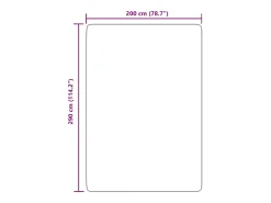 Alfombra De Cocina^Alfombra peluda NAVARRA Polvo 200x290 cm Rosa