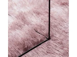 Alfombra De Cocina^Alfombra peluda NAVARRA Polvo 200x290 cm Rosa