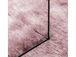 Alfombra peluda NAVARRA Rosa Polvo 240x240 cm