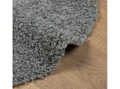 Alfombra peluda PAMPLONA, pelo largo, verde moderno, Ø 120 cm