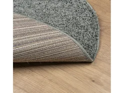 Alfombra peluda PAMPLONA, pelo largo, verde moderno, Ø 120 cm