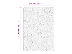 Clearance Alfombra peluda PAMPLONA, pelo largo, moderna, , 140x200 cm Gris