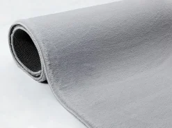 Online the carpet Alfombra piel sintética suave lavable - - 120 cm Redondo - COSY Gris