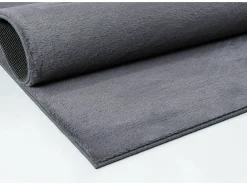 the carpet Alfombra De Salón^Alfombra piel sintética suave lavable - Antracita - 200 x 280 cm - COSY Gris antracita