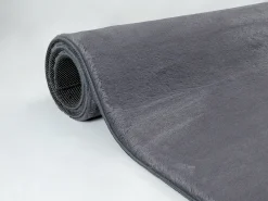the carpet Alfombra De Salón^Alfombra piel sintética suave lavable - Antracita - 200 x 280 cm - COSY Gris antracita