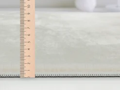 Alfombra piel sintética suave lavable - Crema - 120 cm Redondo - COSY