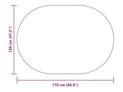 Online Alfombra PP color crema Blanco
