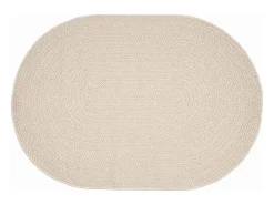 Discount Alfombra PP color crema Blanco