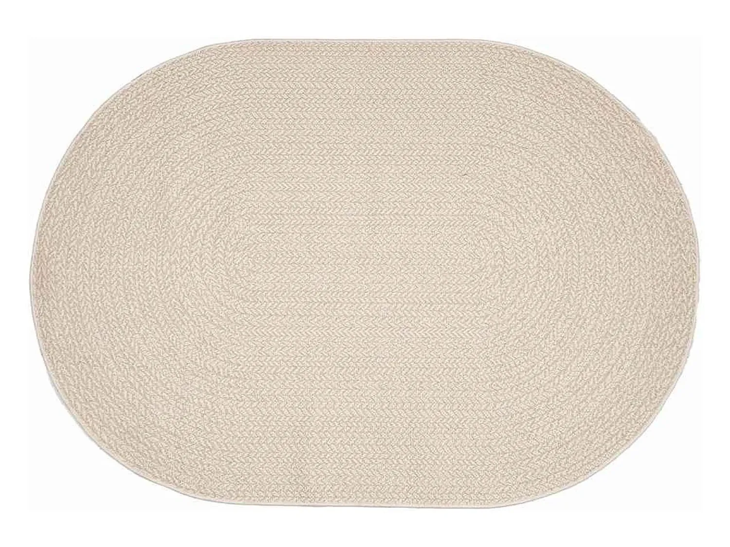 Discount Alfombra PP color crema Blanco