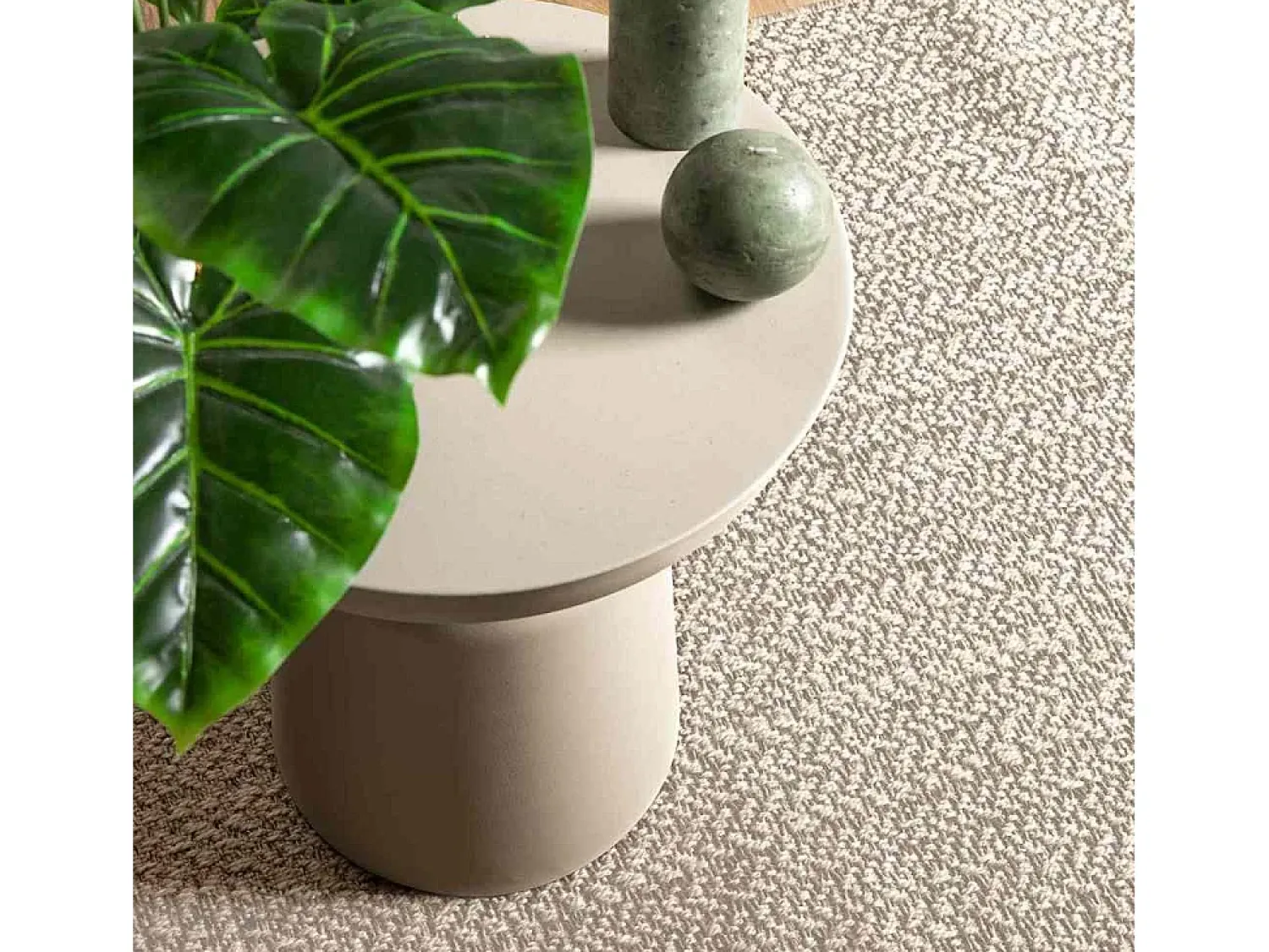 Discount Alfombra PP color crema Blanco