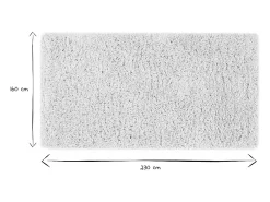 Online Miliboo Alfombra reciclada de pelo largo color 160 × 230 cm AIMEE Marfil