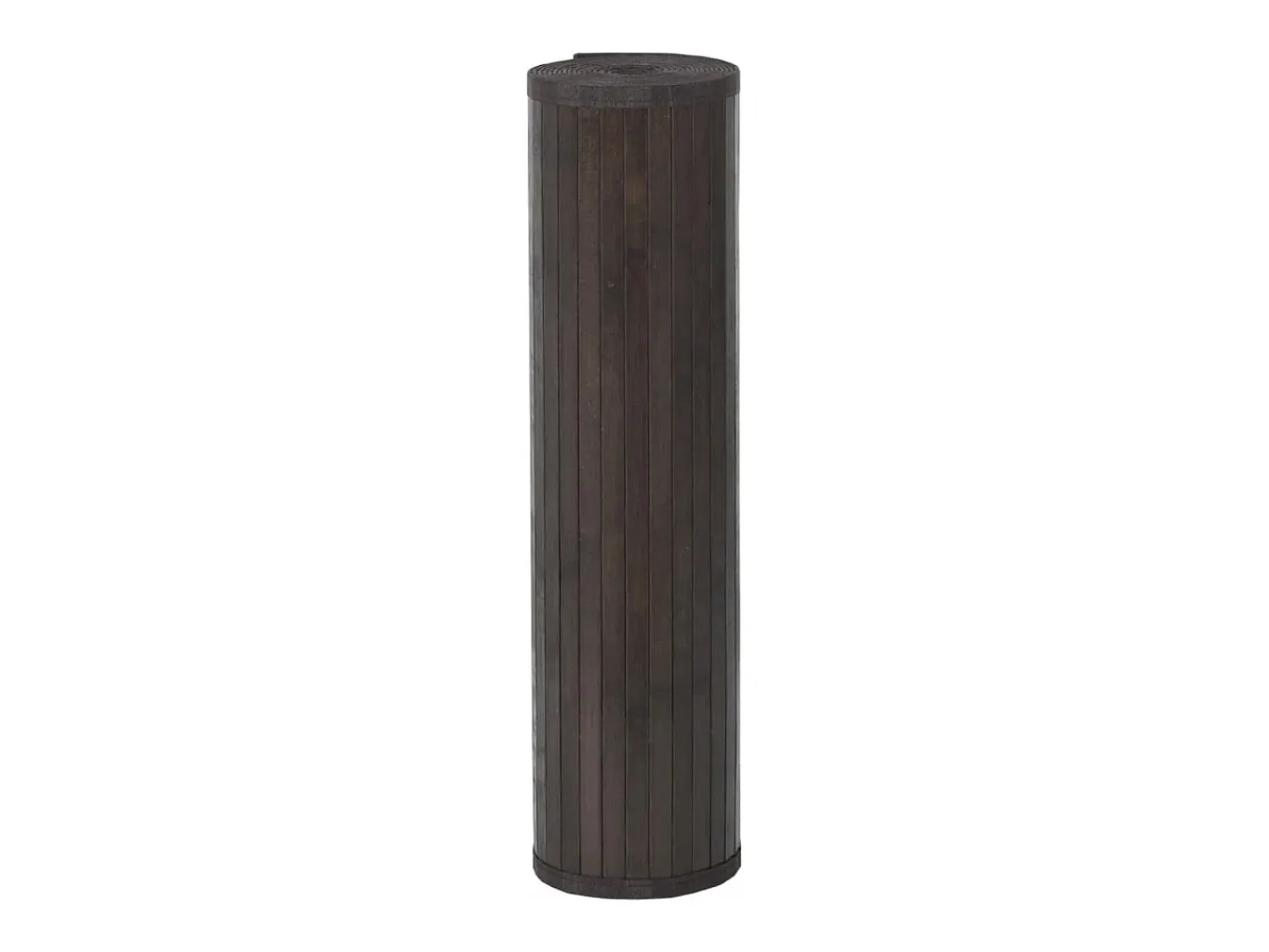 New Clicnbuy Alfombra rectangular bambú marrón oscuro 70x200 cm Marru00f3n