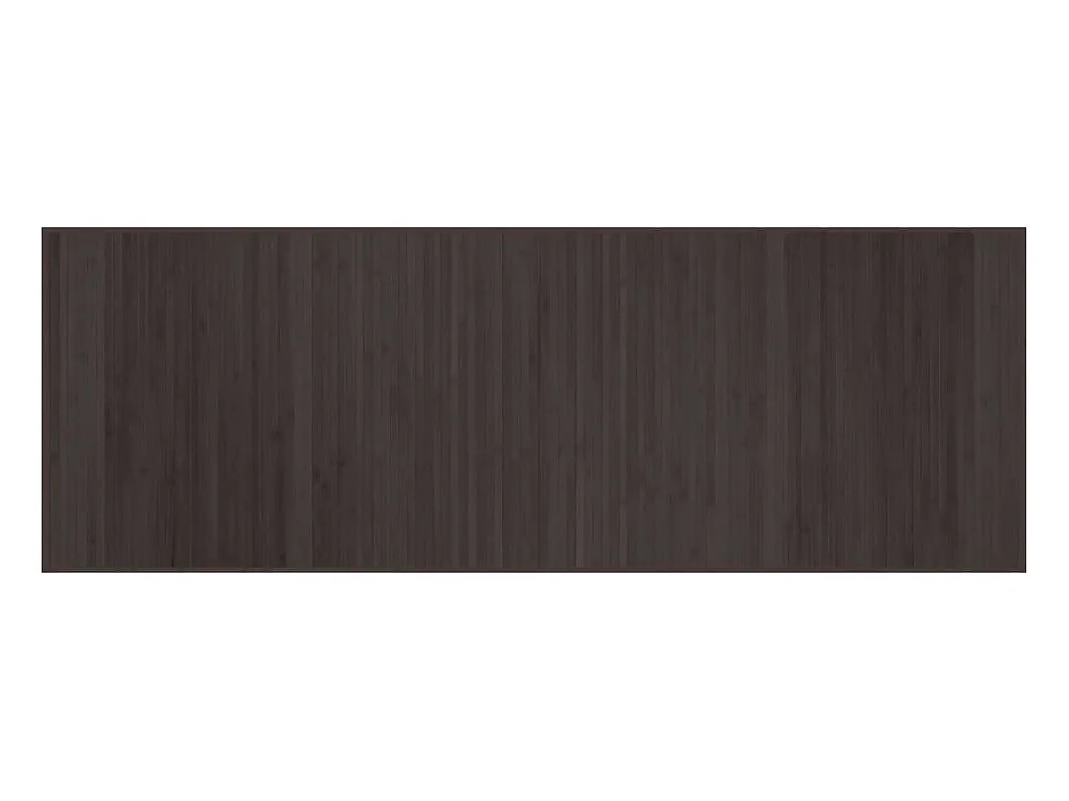 New Clicnbuy Alfombra rectangular bambú marrón oscuro 70x200 cm Marru00f3n