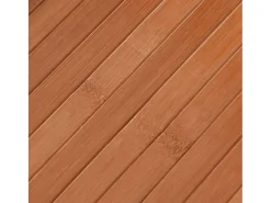 Online Clicnbuy Alfombra rectangular bambú marrón 70x200 cm Marru00f3n