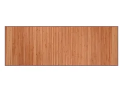 Online Clicnbuy Alfombra rectangular bambú marrón 70x200 cm Marru00f3n
