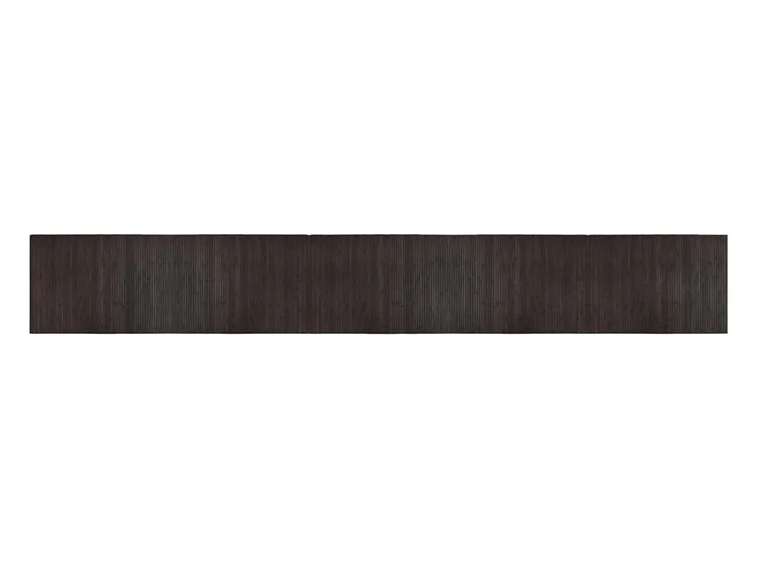 Outlet Clicnbuy Alfombra rectangular bambú marrón oscuro 70x500 cm Marru00f3n