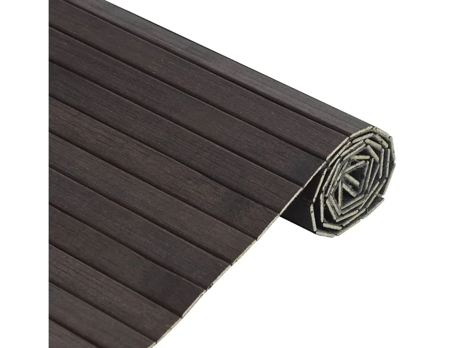 Outlet Clicnbuy Alfombra rectangular bambú marrón oscuro 70x500 cm Marru00f3n