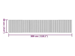Discount Clicnbuy Alfombra rectangular bambú color natural 60x300 cm Marru00f3n