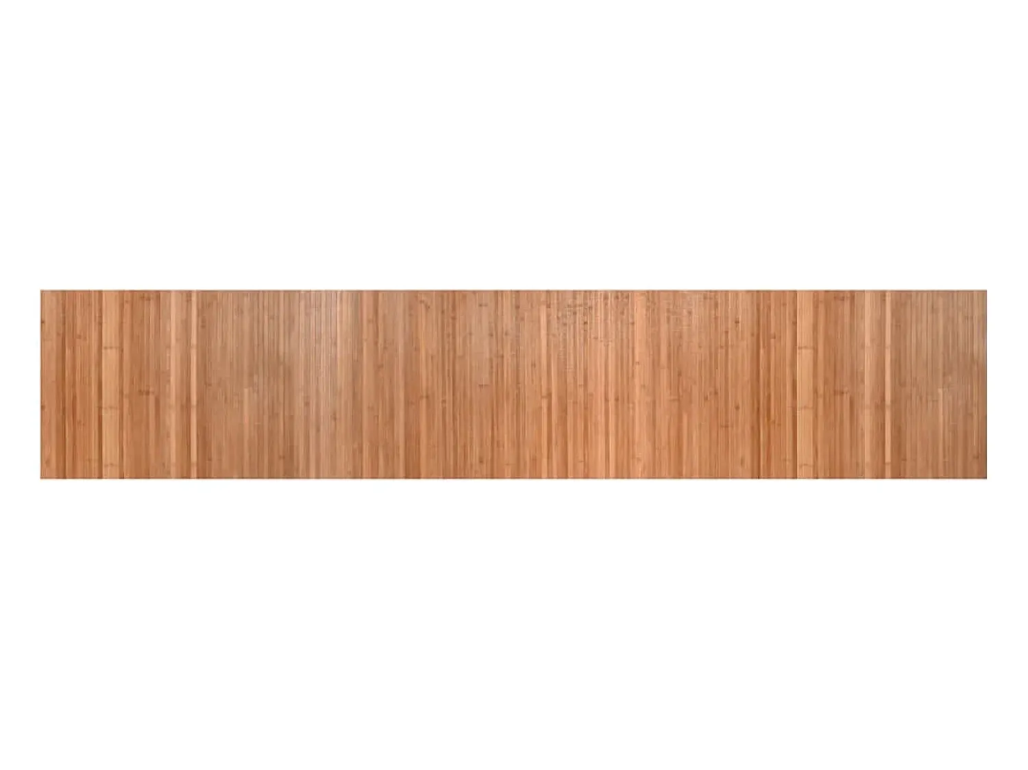 Discount Clicnbuy Alfombra rectangular bambú color natural 60x300 cm Marru00f3n