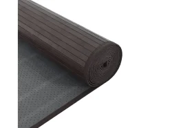 Online Clicnbuy Alfombra rectangular bambú marrón oscuro 100x300 cm Marru00f3n