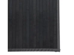New Clicnbuy Alfombra rectangular bambú 60x500 cm Gris