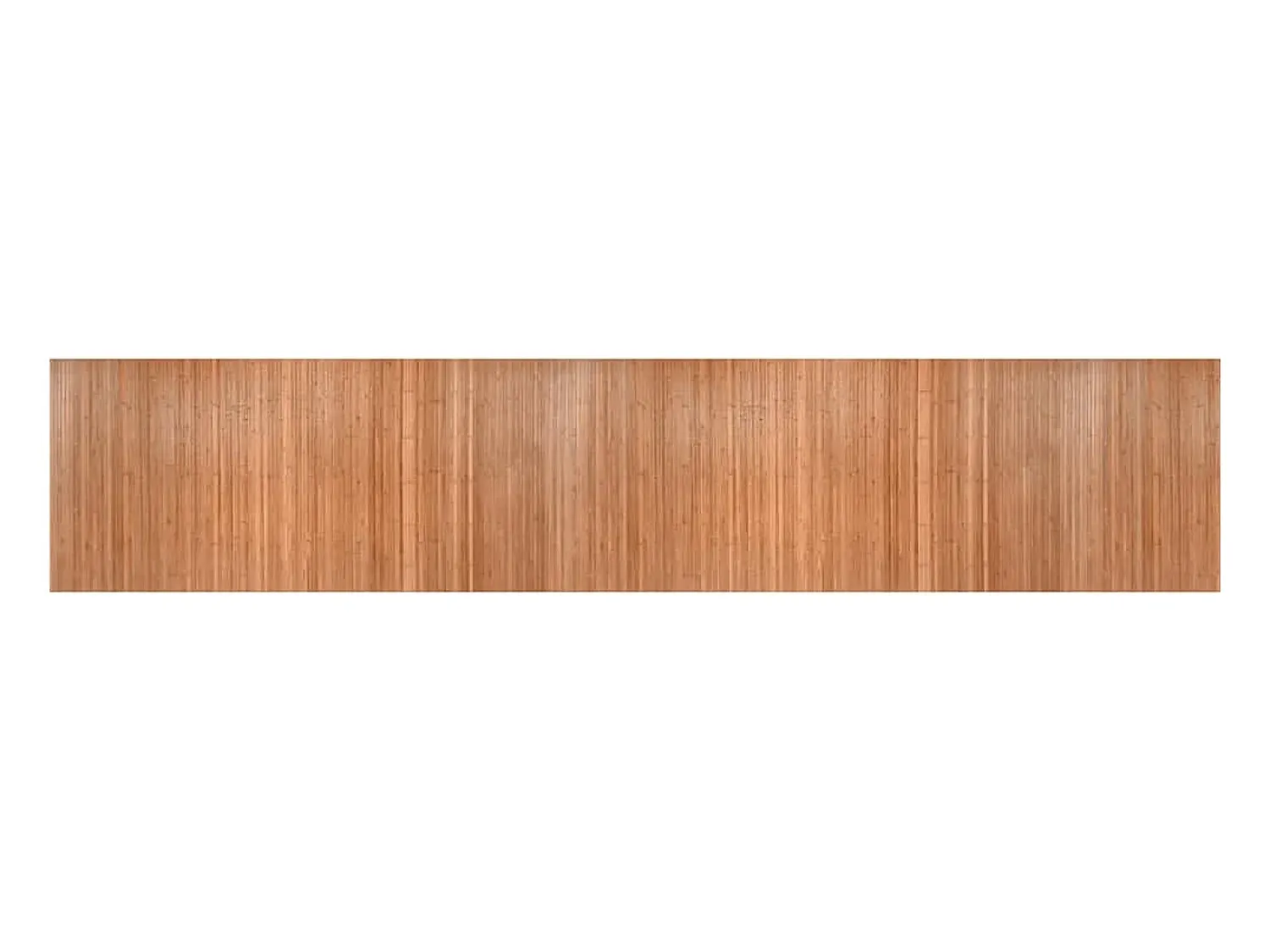 Discount Clicnbuy Alfombra rectangular bambú color natural 100x500 cm Marru00f3n