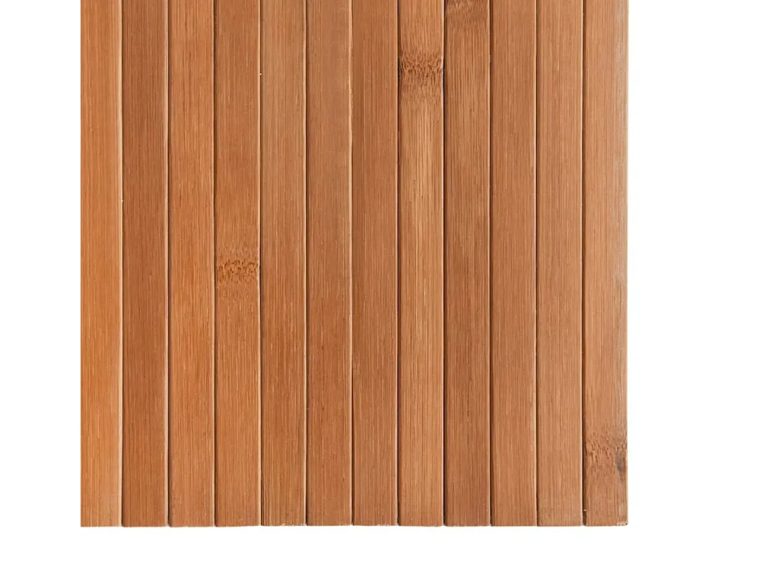 Discount Clicnbuy Alfombra rectangular bambú color natural 100x500 cm Marru00f3n