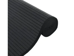 Online Clicnbuy Alfombra rectangular bambú 70x1000 cm Negro