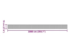 Online Clicnbuy Alfombra rectangular bambú 70x1000 cm Negro
