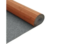 Hot Clicnbuy Alfombra rectangular bambú marrón 80x300 cm Marru00f3n