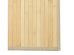 Hot Alfombra rectangular de bambú natural claro 70x200 cm Color natural oscuro