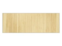 Hot Alfombra rectangular de bambú natural claro 70x200 cm Color natural oscuro