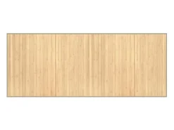 Online Alfombra rectangular de bambú natural claro 80x200 cm Beige