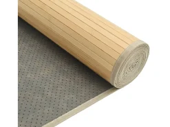 Online Alfombra rectangular de bambú natural claro 80x200 cm Beige