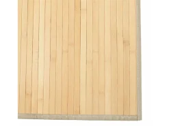 Online Alfombra rectangular de bambú natural claro 80x200 cm Beige