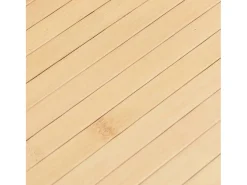 Online Alfombra rectangular de bambú natural claro 80x200 cm Beige